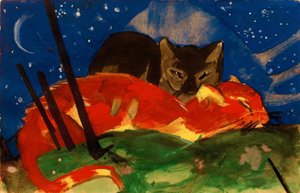 Deux chats - Franz Marc
